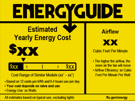 DOE能效標識介紹(圖1)